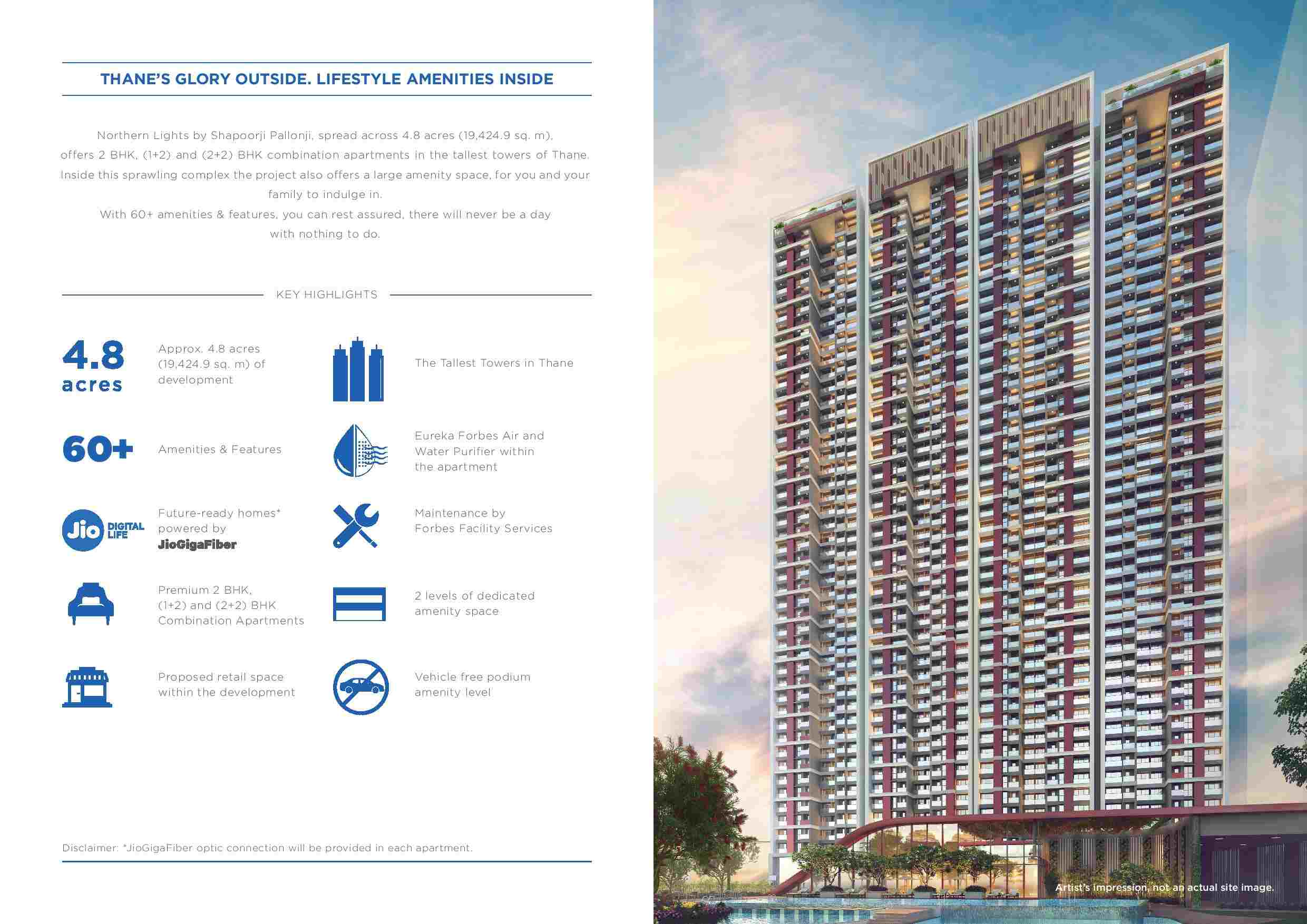 Experience lifestyle amenities inside Shapoorji Pallonji Northern Lights in Mumbai Update